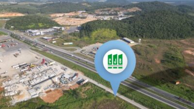 Área Empresarial em Araquari - BR 101 e BR 280 - Foto drone