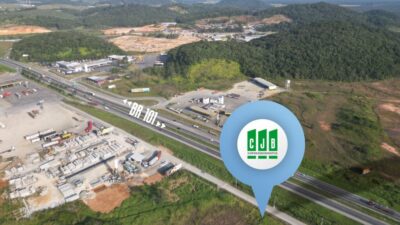 Área Empresarial em Araquari - BR 101 e BR 280 - vista norte sul